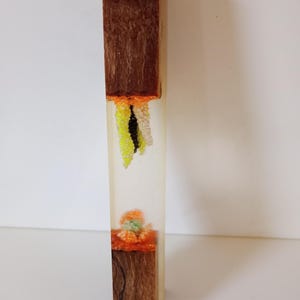 wood and resin light pull