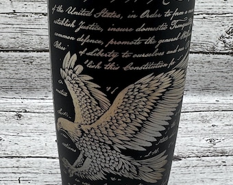 We The People , Personalized 20oz Tumbler, Laser Engraved Cup