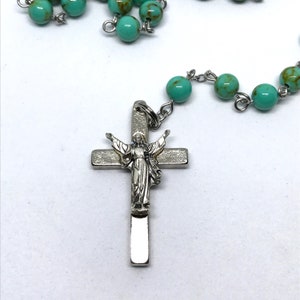 Green Turquoise Rosary image 2