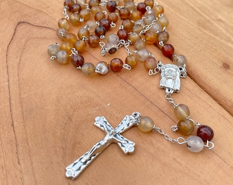 Brown Agate Rosary