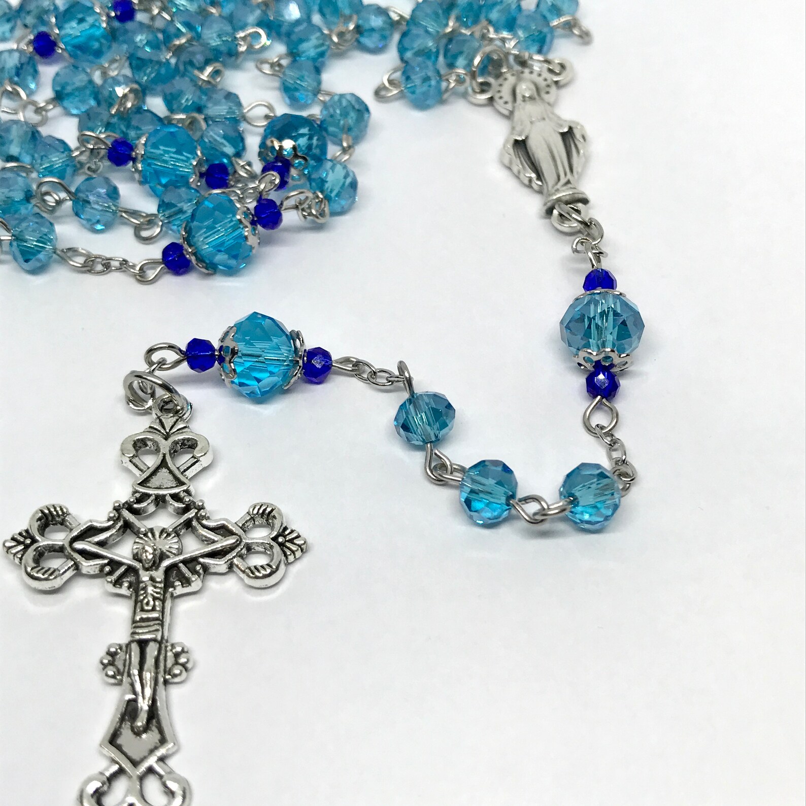 Faceted Crystal Brigittine Rosary - Etsy