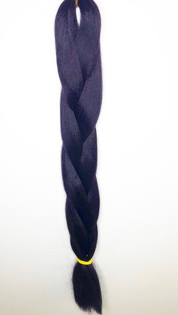 Dark Purple Braid Hair Extensions Etsy