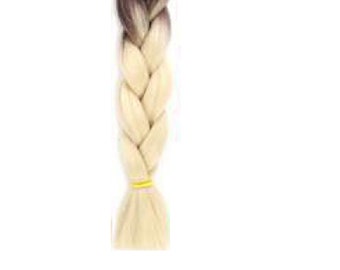 Brown to blonde ombre braid hair extensions 100g