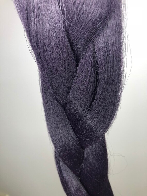Dark Purple Braid Hair Extensions Etsy