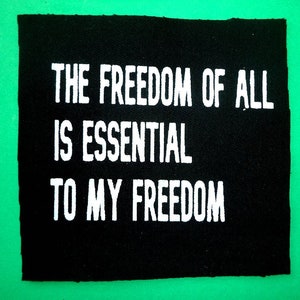 Bakunin quote,Anarchy patch,Punk patches,Punk accessories,Antifa patches,Political patch,Feminist patch,Action Patch,Punk rock,Animal patch