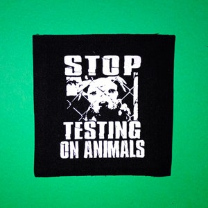 Stop testing animal,Punk patch,Punk Bands,Punk clothing,Antifa patch,Political patch,Feminism patch,Anarchy patch,Solidarity,Animal rights