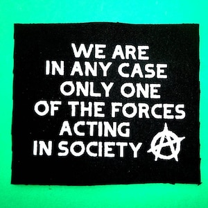 Malatesta quote,Anarchy patch,Punk patches,Punk accessories,Antifa patches,Political patch,Feminist patch,Action Patches,Punk,Animal patch