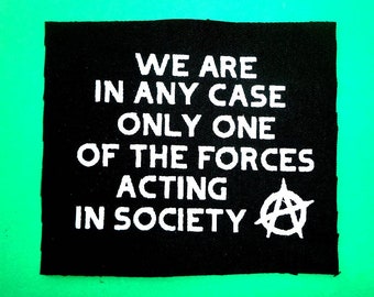 Malatesta quote,Anarchy patch,Punk patches,Punk accessories,Antifa patches,Political patch,Feminist patch,Action Patches,Punk,Animal patch