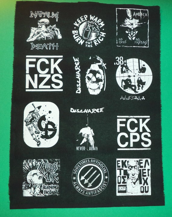 Punk Patches-punk Bands-punk Accessories-antifa Etsy UK