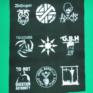 Punk Patches-Punk Bands-Punk Zubehör-Antifa Patches-politische Patch-feministische Patch-Anarchie Patches-Punk Kleidung-Punk Rock-Tier-Patch