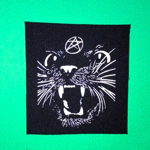Satanic cat patch,Punk patch,Punk Bands,Punk clothing,Antifa patch,Political patch,Feminism patch,Anarchy patch,Diy,Solidarity,Animal rights