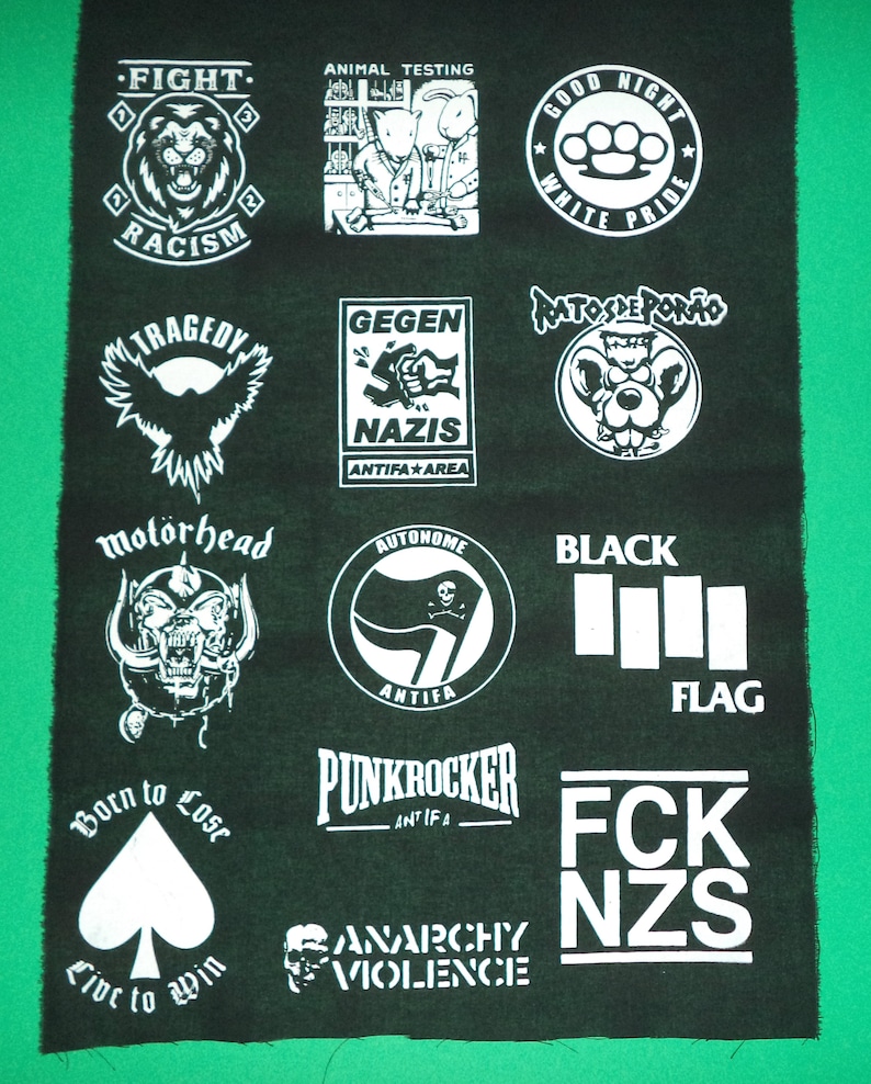 Punk patches back patches protest patch punk aufnäher Etsy