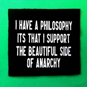 Anarchy quotes,Anarchy patch,Punk patches,Punk accessories,Antifa patches,Political patch,Feminist patch,Action Patch,Punk rock,Animal patch