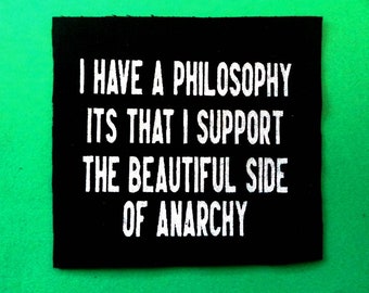 Anarchy quotes,Anarchy patch,Punk patches,Punk accessories,Antifa patches,Political patch,Feminist patch,Action Patch,Punk rock,Animal patch