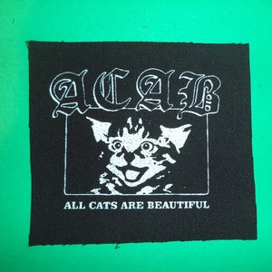 a.c.a.b-all cats are beautiful-punk patch-punk bands-antifa patches--anarcho punk patches-anarchy patches-punk clothing-punk rock-