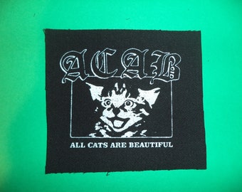 a.c.a.b-all cats are beautiful-punk patch-punk bands-antifa patches--anarcho punk patches-anarchy patches-punk clothing-punk rock-