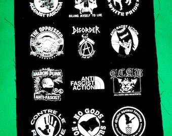 punk patches-punk bands-punk patches set-antifa patches-political patch-feminist patch-anarchy patches-punk clothing-punk rock-animal patch
