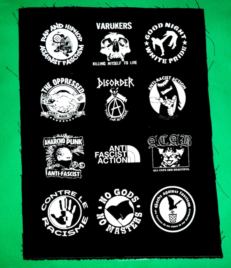 Punk Patchespunk Bandspunk Patches Setantifa Etsy Canada