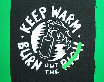 keep warm-punk patches-punk bands-punk accessories-antifa patches-political patches-anarchy patches-punk clothing-punk rock