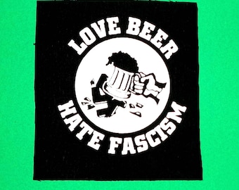 love beer-punk patches-punk bands-punk accessories-antifa patches-sew on patches-anarcho punk patches-anarchy patch-punk clothing-punk rock