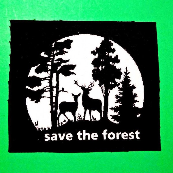 Save the forest,Punk patches,Punk bands,Antifa patches,Political patch,Feminist patch,Anarchy patches,Action Patches,Punk rock,Animal patch