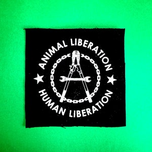 animal liberation-punk patches-punk bands-punk accessories-antifa patches-animal patches-anarcho punk patches-punk clothing-punk rock