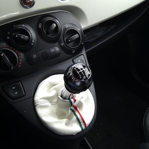 rivestimento cuffia Cambio Bianco Nuova Fiat 500 -