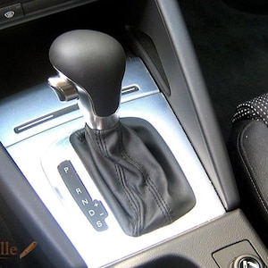 Lancia Ypsilon rivestimento cuffia Cambio Nero Cuciture Personalizza Pelle  Personalizza
