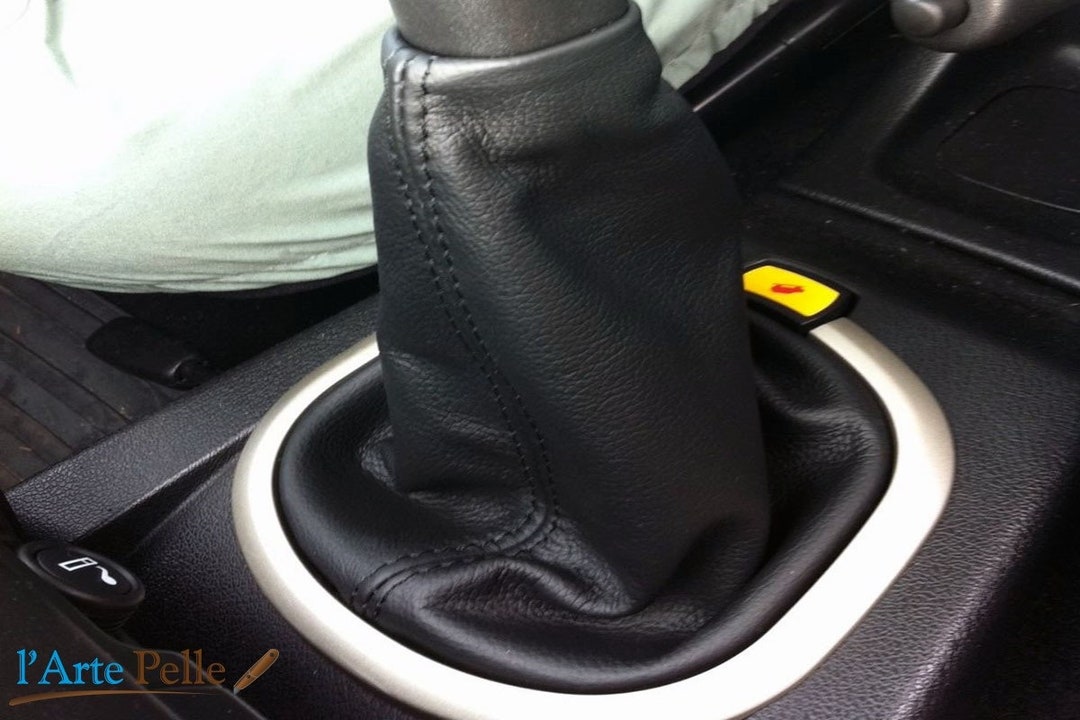 Coprimaniglia In Pelle Perforata Nera Per Land Rover Freelander 2 06-14