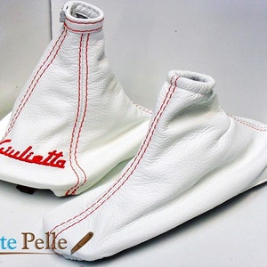 alfa romeo Giulietta shift boot cover and gear shift cover, genuine leather