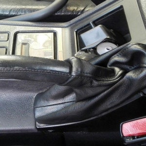 BMW e39 (1995-2003) headset and hand brake made from real leather