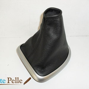 gear shift cover nissan  qashqai genuine leather, black