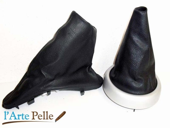 CUFFIA CAMBIO FIAT 500 DAL 2006 IN POI VERA PELLE TRICOLORE - Foto 5