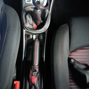 shift boot and gear shift cover for Alfa Romeo mito, genuine leather