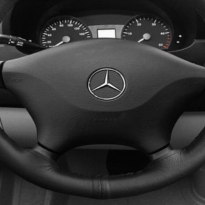 Coprivolante Mercedes-Benz Vito 2014 W639 [2003-2019] real black leather
