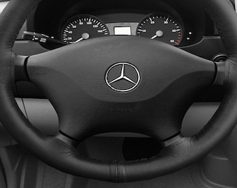 Coprivolante Mercedes-Benz Vito 2014 W639 [2003-2019] real black leather