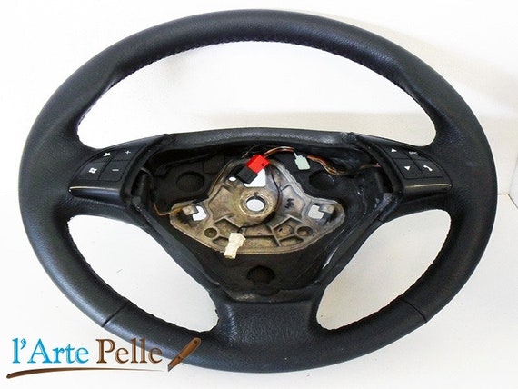 Fiat Grande Punto Copri Volante in Vera Pelle Nera 