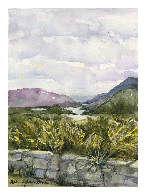 Ireland Landscape Killarney National Park Irish Cliffs Art Etsy