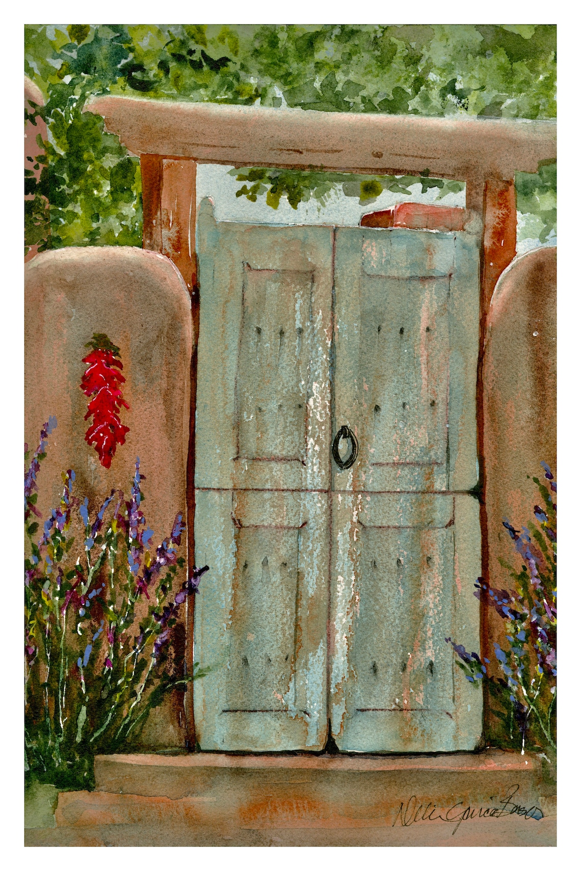 Rustic Southwestern Gate/ Santa Fe Adobe Gate/ Santa Fe | Etsy