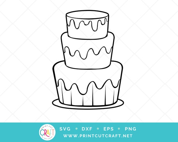 Download Stacked Birthday Cake Svg Png Celebration Cut File Clip Art Etsy