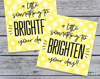 Een kleinigheidje om uw dagtag op te fleuren, co-work waardering, dank u cadeau tag, dank u tag, leraar, directeur, afdrukbaar, school