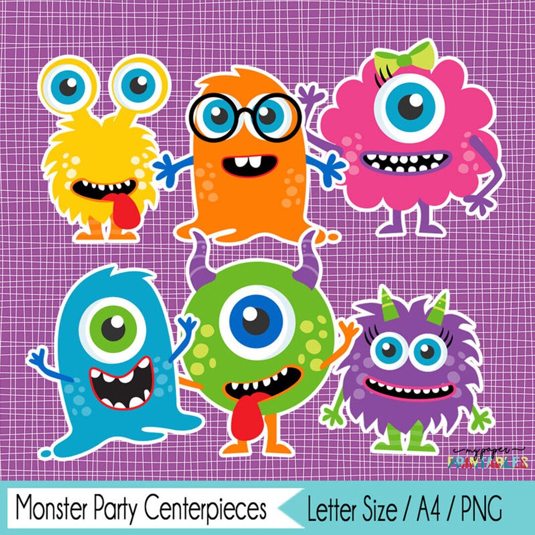 INSTANT DOWNLOAD | Little Monster Birthday Decor | Monster Birthday ...
