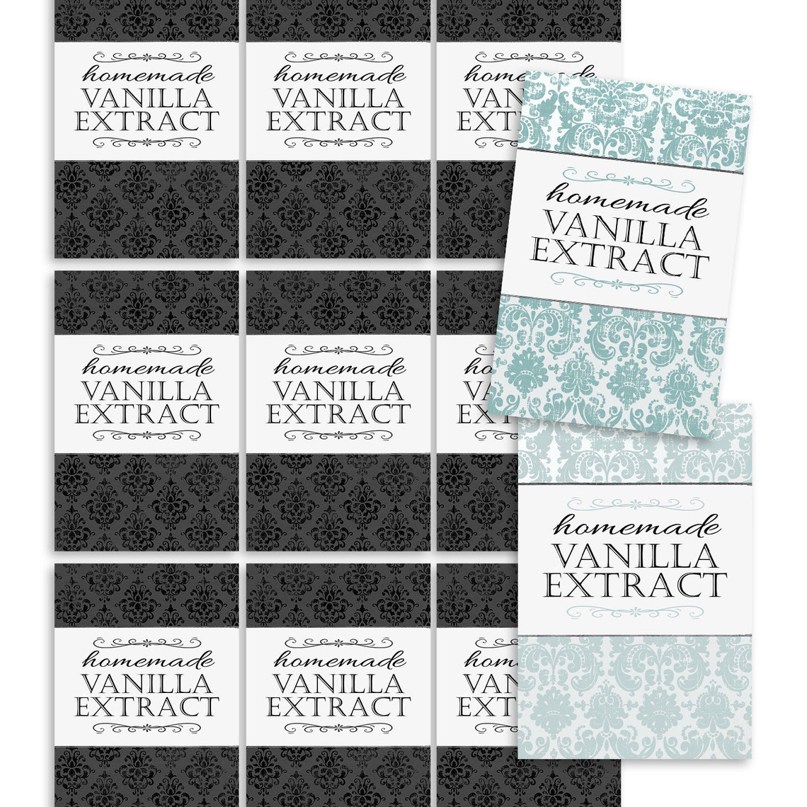 Vanilla Extract Labels -vanilla Bottle Labels - Handcrafted Vanilla ...