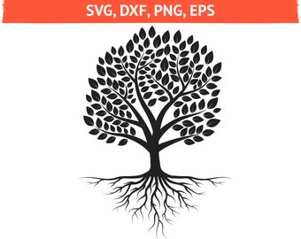 Download Free Tree With Roots Svg Etsy SVG Cut Files