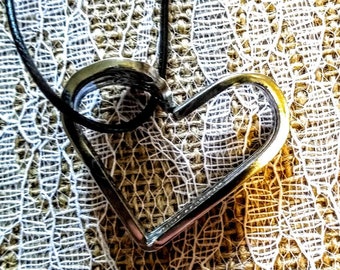 silverware heart pendant