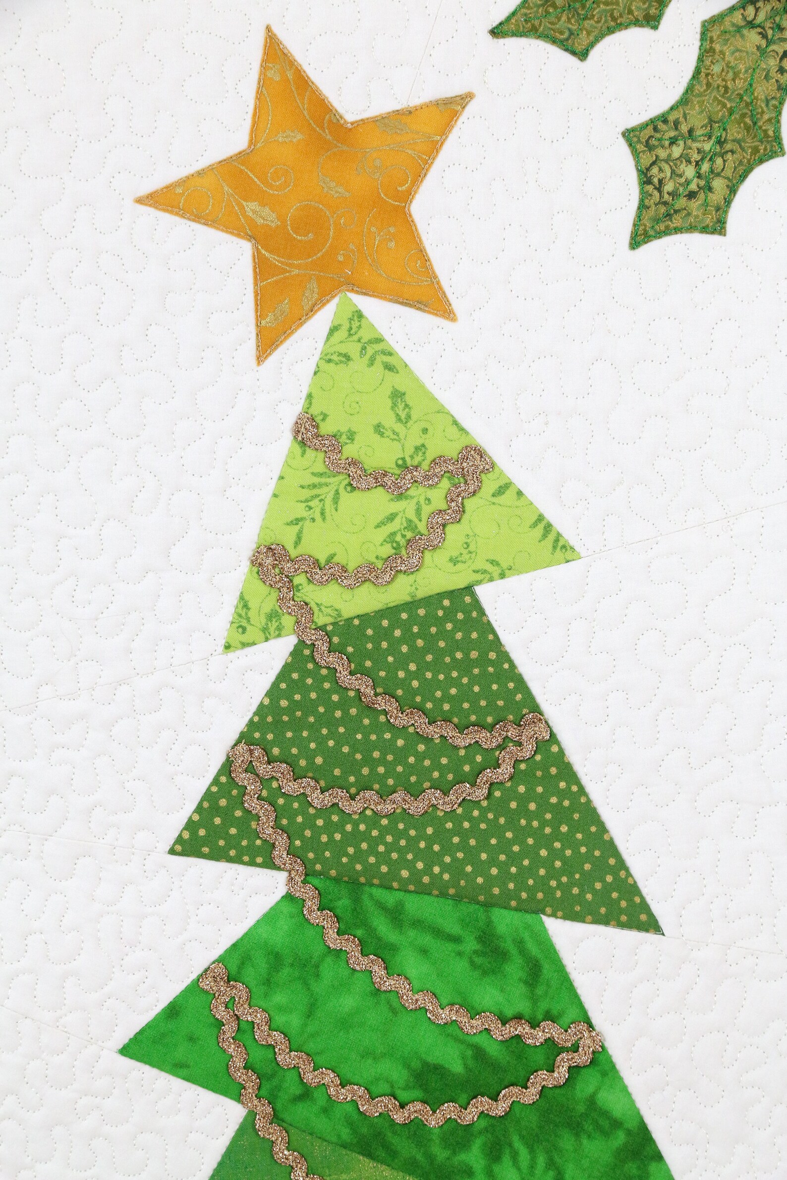 Christmas tree wall quilt Christmas quilted wall hanging Etsy