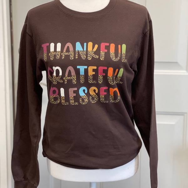 Clearance  Thankful Grateful Blessed Shirt/ Thankful Shirt/ Blessed Shirt/ Ready To Ship