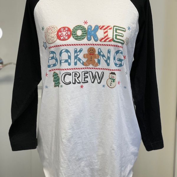 Clearance Christmas Shirt/ Cookie Baking Crew