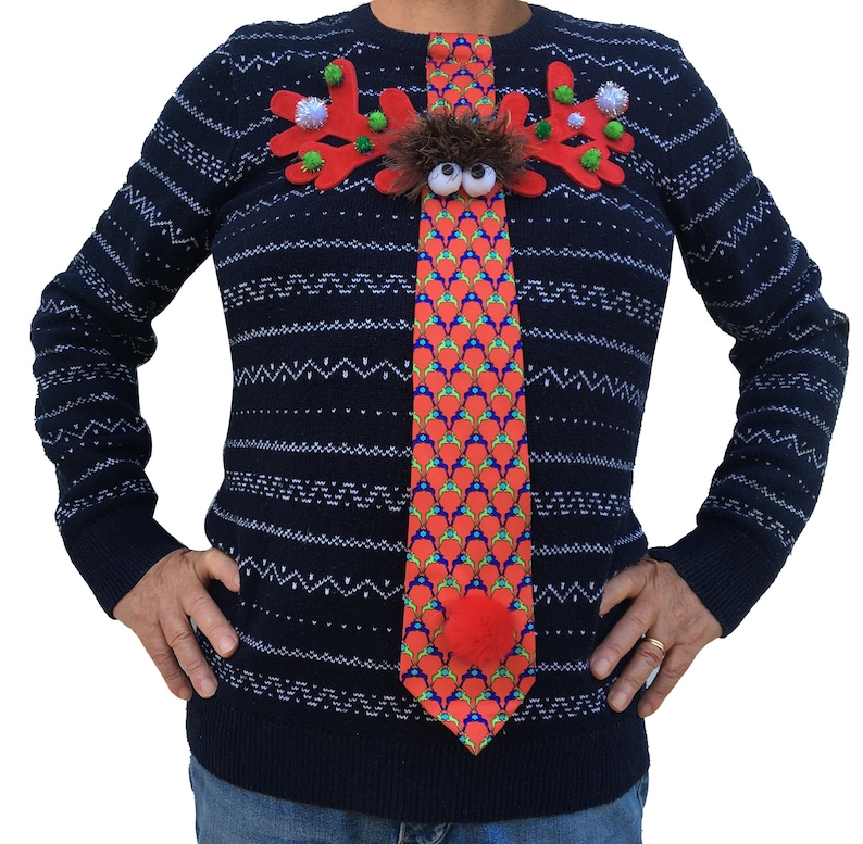 ALEKSI Men S Ugly christmas sweater Unique piece image 1