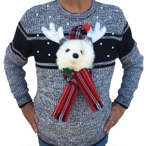 ANTARTICA - Men - S/M - Ugly christmas sweater - Unique piece